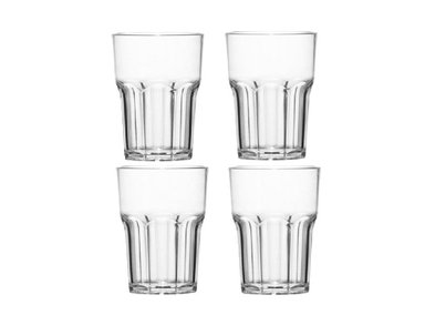 SET 4 PIEZAS GLASSIA SIENA VASOS ALTO 420 ML