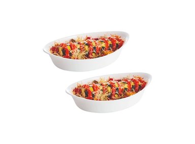 FUENTE LUMINARC SMART CUISINE BLANCO OVALADA HORNO 21X13CM 2 UN