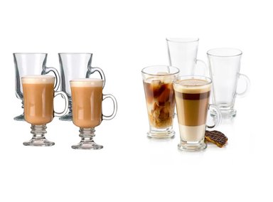 PACK TAZA X4 FTA CAFE BILL 240 ML CON TAZA X4 CAFE 280 ML ACAPULCO VIDRIO