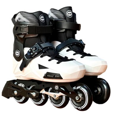PATINES LINEA 4 RUEDAS OLLIE SK 2 - BLANCO/NEGRO DEL 32-35 YS-Q3-S - 2