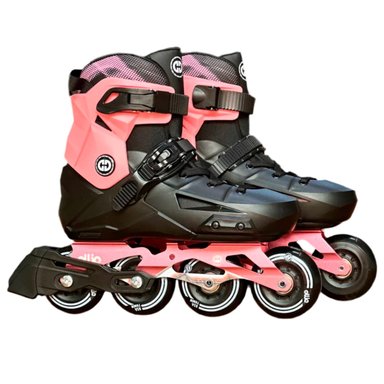 PATINES LINEA 4 RUEDAS OLLIE SK 2 - NEGRO/ROSADO DEL 32-35 YS-Q3-S - 1