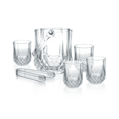 SET HIELERA SUMO CASERO TRANSPARENTE + VASOS