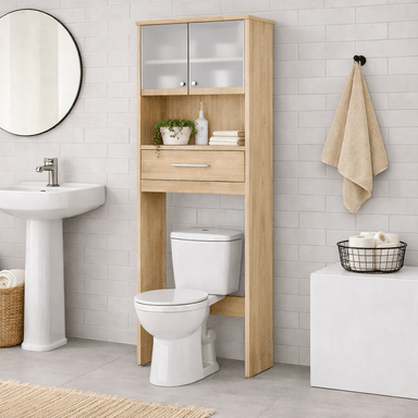MUEBLE BAÑO ENSUEÑO DE MELAMINA MINIMALISTA ORGANIZADOR MANZANO