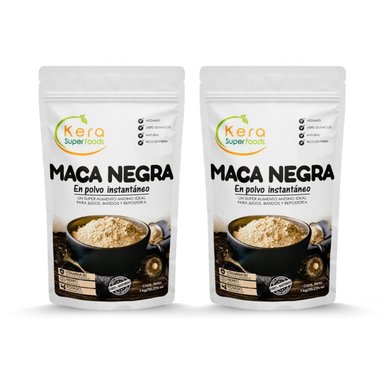 PACK KERA SUPERFOODS MACA NEGRA 1KG X 2