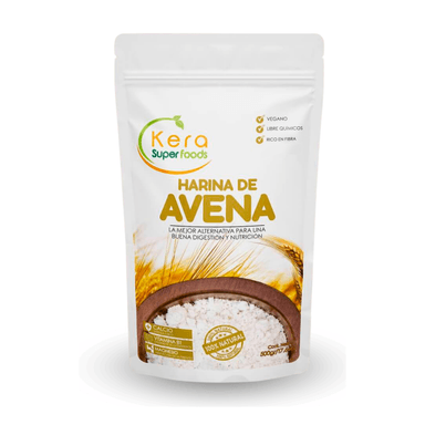 HARINA DE AVENA 500GR -  KERAS SUPERFOODS