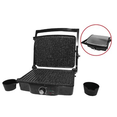 PARRILLERA FINEZZA FZ-802EG ANTIADHERENTE CON REGULADOR TEMPERATURA