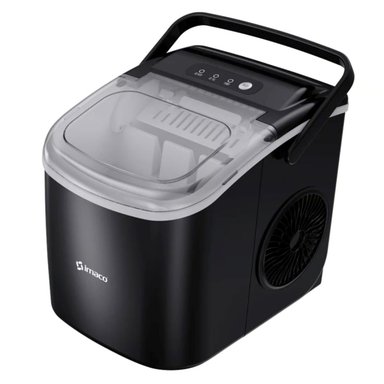 HIELERA IMACO IMK1209 NEGRO MAQUINA HACER HIELO I 12KG POTENCIA 90 WATTS