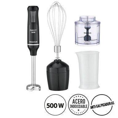 BATIDORA DE INMERSIÓN TAURUS ROBOT 500 PLUS INOX II 500 WATTS
