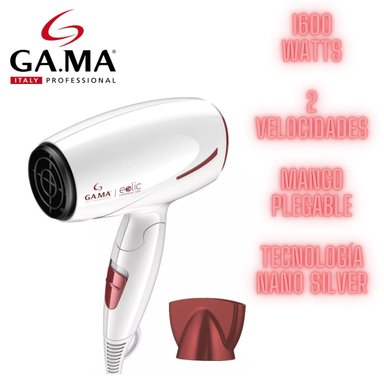 SECADORA GAMA 2425 EOLIC CERAMIC ION 1600W 2 VELOCIDADES