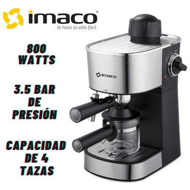 CAFETERA ESPRESSO IMACO IECM3503 4 TAZAS 3.5 BAR
