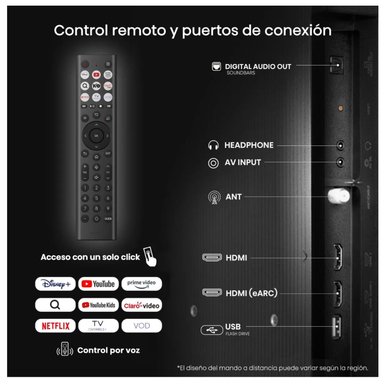 TELEVISOR HISENSE 43A4NV SMART 43” LED FHD 2025 - 5