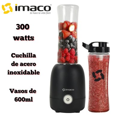 LICUADORA PERSONAL IMACO BL 9651TG QUICK MIX PARA SMOOTHIES, BATIDOS