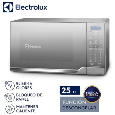 HORNO MICROONDAS ELECTROLUX EMDO25S2GSRUG 25 LITROS COLOR PLATA