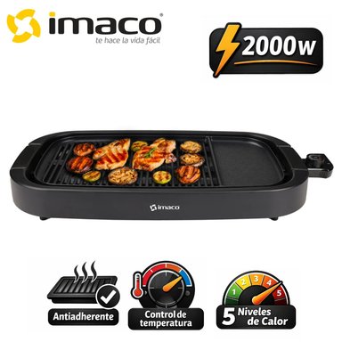 PARRILLA ELÉCTRICA IMACO IG2327SF ANTIADHERENTE CON CONTROL DE TEMPERATURA