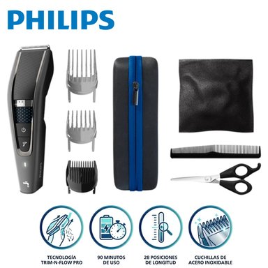 CORTADORA DE CABELLO LAVABLE PHILIPS HC 7650 CON 28 AJUSTES DE 0.5 A 28 MM