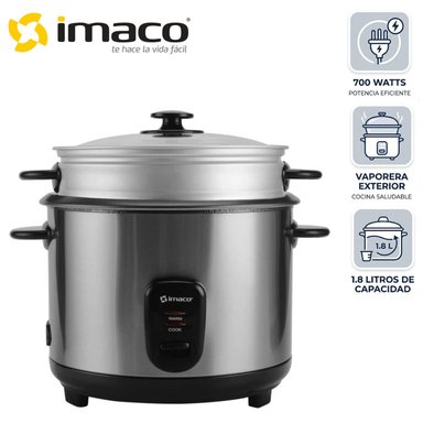 ARROCERA MULTIUSOS IMACO RC 018S 1,8 LITROS CON VAPORIZADOR CON CUERPO DE ACERO - 1