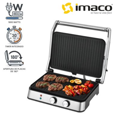 PARRILLA GRILL PANINI IMACO IG 3423 TAMAÑO XL 06 PANES CON NIVELES DE TEMPERATURAS - 1