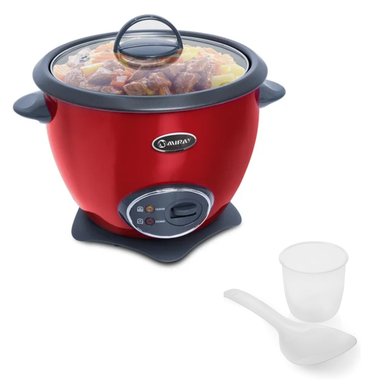 OLLA ARROCERA MIRAY OM-T337R RECUBRIMIENTO ANTIADHERENTE 1,2 KG ROJO - 4