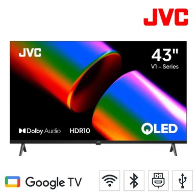 TELEVISOR JVC LT-43KM4584N 43” SMART QLED FULL HD GOOGLE TV - 1
