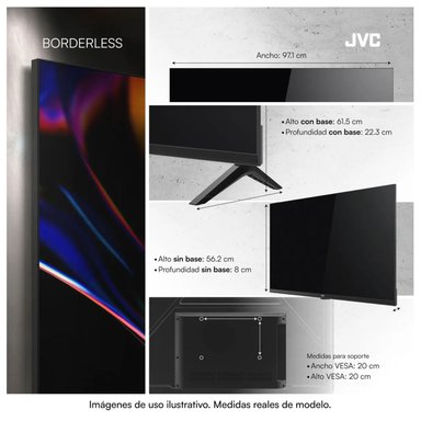 TELEVISOR JVC LT-43KM4584N 43” SMART QLED FULL HD GOOGLE TV - 3
