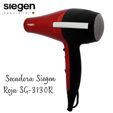 SECADORA CABELLO SIEGEN SG-3130 PROFESIONAL ION PRO ROJA - 4