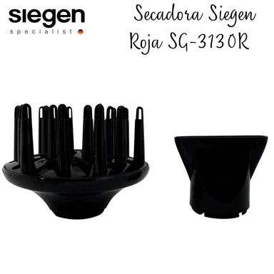 SECADORA CABELLO SIEGEN SG-3130 PROFESIONAL ION PRO ROJA - 6