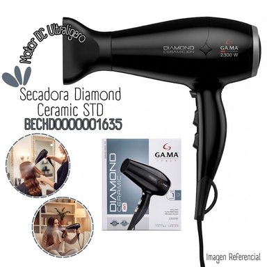 SECADORA CABELLO GAMA 2300W DIAMOND CERAMIC NEGRO