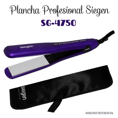 PLANCHA ALISADORA DE CABELLO SIEGEN SG 4750 PROFESIONAL ELEGANCE SG-4750/MORADA