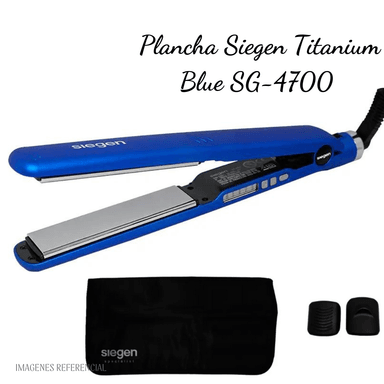 PLANCHA ALISADORA SIEGEN SG 4700 NANO TITANIUM PROFESIONAL PLACAS FLOTANTES TITANIUM SG-4700