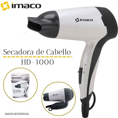 SECADORA DE CABELLO IMACO HD1000 -  1000 WATTS