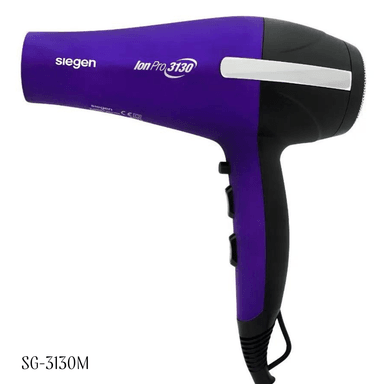 SECADORA CABELLO SIEGEN SG 3130M 2200W PROFESIONAL ION PRO SG 3130/MORADO - 2