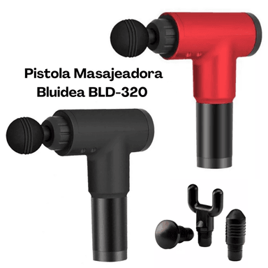 MASAJEADOR FACIAL BLD-320 MUSCULAR GUN ROJO/NEGRO