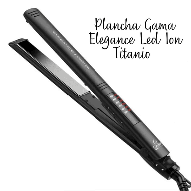 PLANCHA ALISADORA GAMA AUTO BIVOLT ELEGANCE LED ION TITANIO