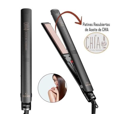 COMBO GAMA PLANCHA ALISADORA CHIA 230°C + RIZADORA CHIA 25MM - 2