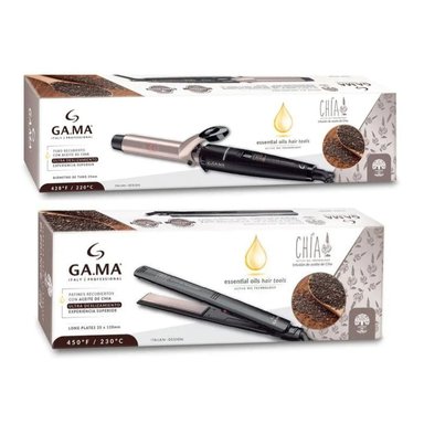 COMBO GAMA PLANCHA ALISADORA CHIA 230°C + RIZADORA CHIA 25MM - 6