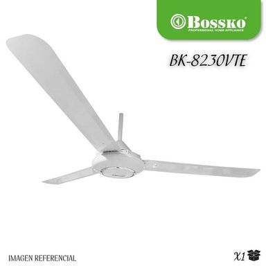 VENTILADOR DE TECHO BOSSKO 56' DOBLE RODAJE - 90 WATTS  BK-8230VTE