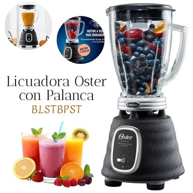 LICUADORA OSTER BLSTBPST CLASICA NEGRA PROFESIONAL CON PALANCA