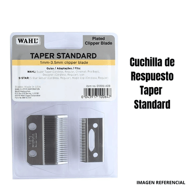 CUCHILLA DE REPUESTO WAHL 1MM-3.5MM TAPER STANDARD