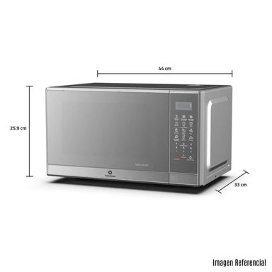 HORNO MICROONDAS INDURAMA MWI-20CRP - PLOMO - 3