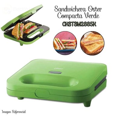 SANDWICHERA MAKER OSTER CKSTSM2885 COMPACTA CKSTRC8029V- VERDE