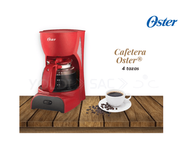 CAFETERA ELÉCTRICA OSTER BVSTDCDR5R FILTRO 4 TAZAS NEGRO - 4