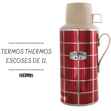 TERMO THERMOS 10QH ROJO ESCOCES 1 L