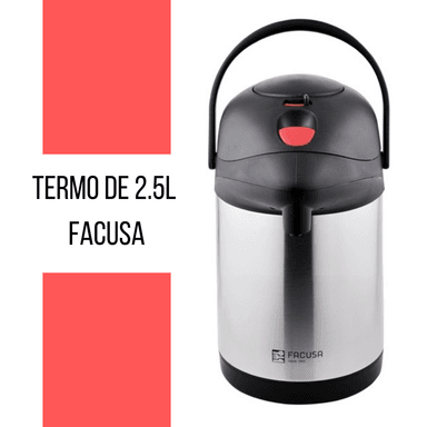 TERMO FACUSA NOVA STAINLESS SIFON 2.5 L ACERO INOXIDABLE