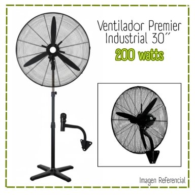 Ventilador Industrial Premier 30” Pulgadas 2 en 1 – 200watts