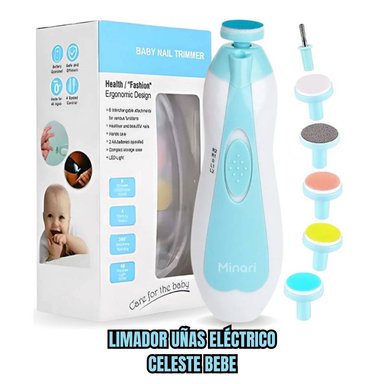 PULIDOR UÑAS SA-2904-2BC CELESTE ELECTRICO BEBES
