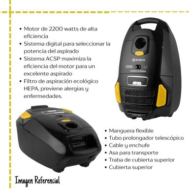 ASPIRADORA IMACO DOMESTICA 2200W IA2200 - 2