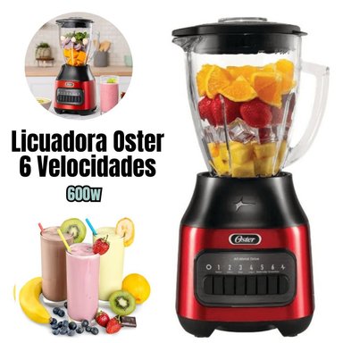 LICUADORA OSTER 6 VELOCIDADES 1.5 LT. CON PULSO – BLSTPEG CPB ROJO