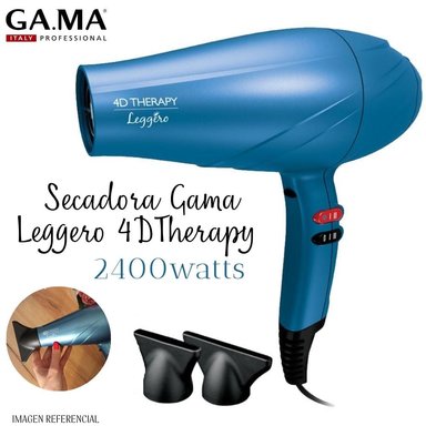 SECADORA CABELLO GAMA LEGGERO ION 4D 2400W THERAPY MOTOR AC