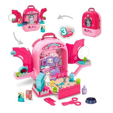 JUEGO DIDÁCTICO MOCHIPETS VETERINARIA 3 EN 1 PERRITO/GATITO - 3