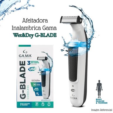 AFEITADORA GAMA G-BLADE INALAMBRICA WET Y DRY